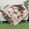 Cross-border Trade Decorative Blanket Jacquard Tapestry Christmas Bell Sofa Blanket Dustproof Full Cover Sofa Blanket