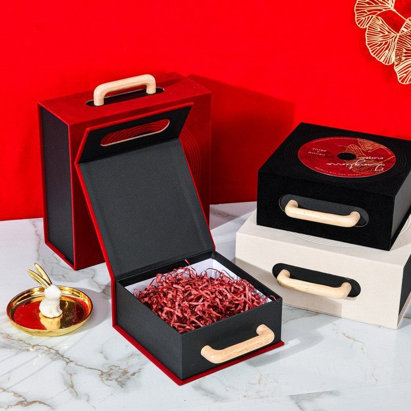 Love Echo Gift Box Bridesmaid Suitcase Velvet Gift Box Wedding Candy Gift Box Large Capacity Record Gift Box