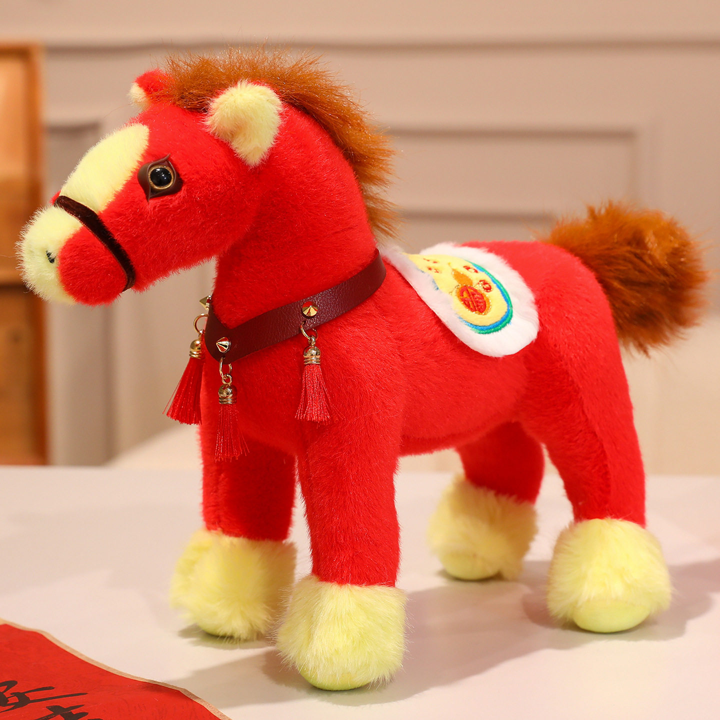 2026马年吉祥物公仔毛绒玩具新年生肖小马玩偶开门红年会活动礼品