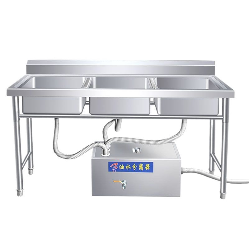 Oil-Water Separator Hotel Stainless Steel Grease Trap Sewage Treatment Filter Small and Medium-Sized Catering Kitchen Oil Filter