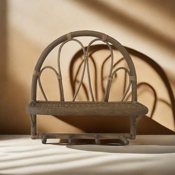 Ins Handmade Rattan Storage Rack Kidsren's Photography Photography Decoration Entry Door Storage Rack