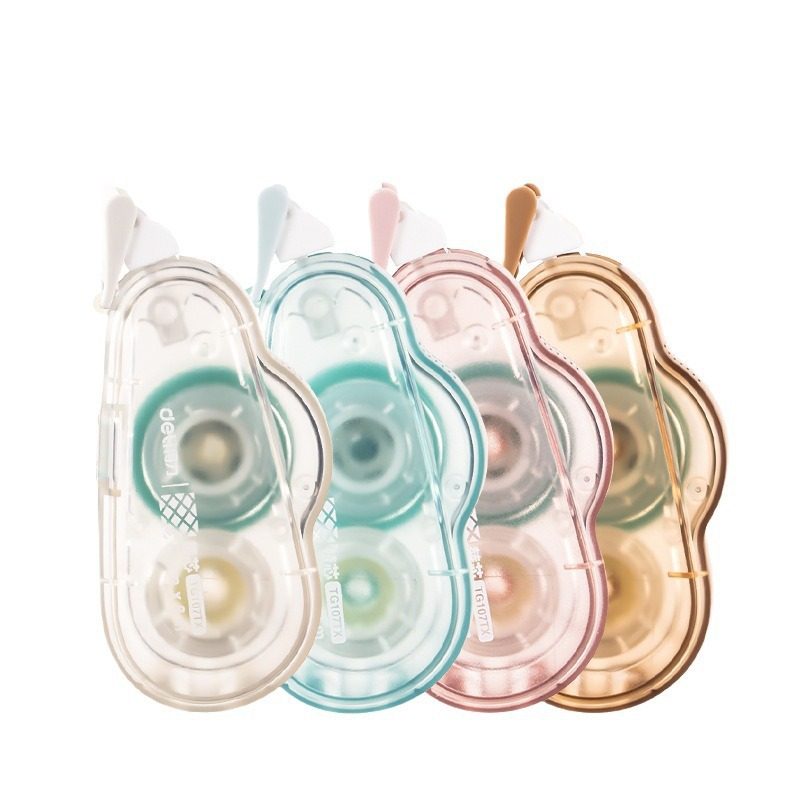 Deli Replaceable Core Dot Glue Dot-Shaped Double-Sided Tape Correction Tape Student Handbook Special Dot Glue Pen Tape