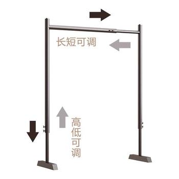 Adjustable Multifunctional Floor-Standing Clothes Rack for Bay Windows, Indoor and Outdoor Balconies, Wardrobe, Thickened Simple Clothes Drying Rod