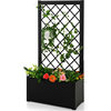 Outdoor Aluminum Alloy Screen Flower Box Climbing Rack Flower Box Fence Climbing Fence Outdoor Courtyard Decorative Flower Trough