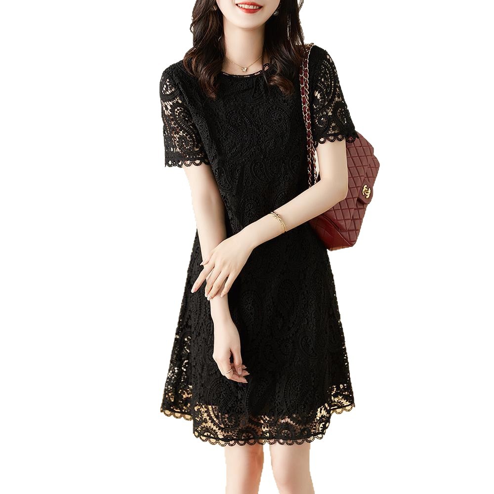 Lace Dress for Women Summer Fashion Casual Style Slim Fit Short Sleeve Perfect for Everyday Wear Wholesale