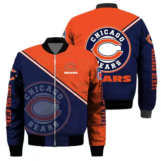 Spring and Autumn Cross-border New NFL32 Team 3d Digital Cotton Jacket Street Youth Handsome Cool Aviator Jacket