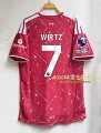 2627 liverpool home customized no. 7 star + league armband