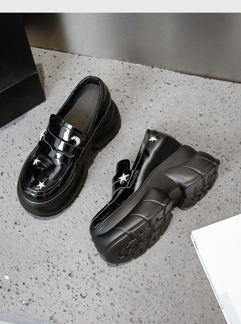 Giày sandal cao gót nữ hở mũi đế platform gót siêu cao 8 cm — Đen, Len nguyên chất chi tiết 15