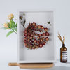 Casual Wooden Dried Flower Photo Frame 3cm Stereo Hollow Dried Flower Frame Ornaments Valentine's Day Handmade Gift Frame Wholesale