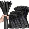 Cross-Border Wholesale Direct Sales Self-Locking Nylon Cable Ties Multi-Specification White Black Cable Ties Gardening
