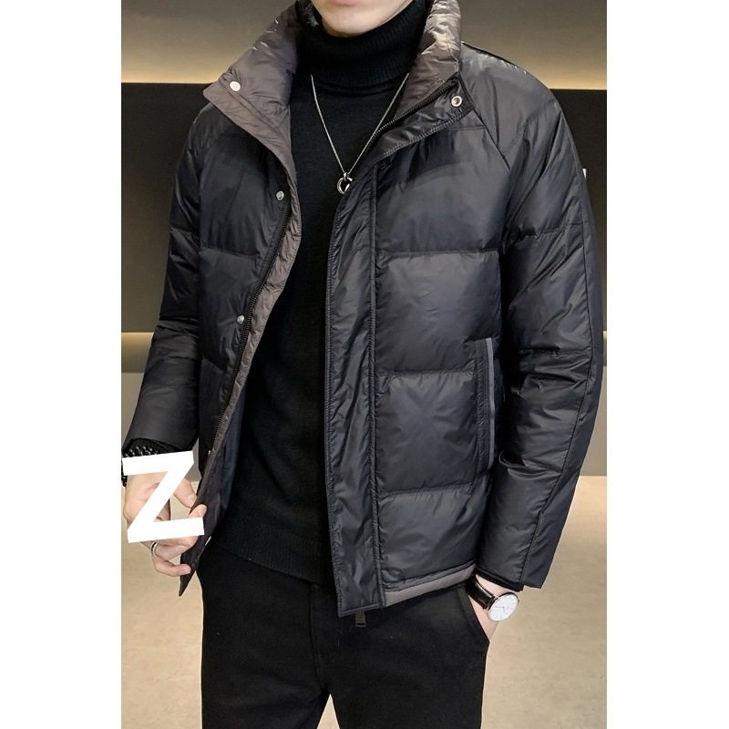 White Duck down Jacket Men's Stand Collar Trendy 2025 Winter New Style Young Handsome Versatile Thickeneded Warm Jacket