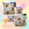 Haona Household Products Ethnic Embroidered Pillow Cover Sofa Cover Flower Wholesale Order Cushion Without Core