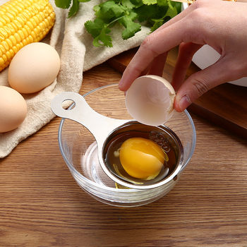 Stainless Steel 430 Egg White Separator Egg Separator Kitchen Egg White Separator Practical Baking Tools Cross Border