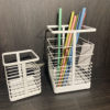 Japanese-Style Minimalist Iron Spray-Painted Chopstick Holder Kitchen Utensil Storage Rack No-Drill Chopstick Cage