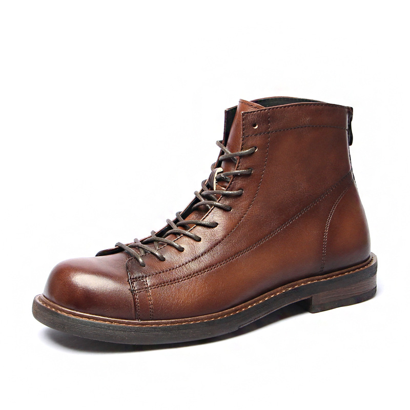 (Mới) Mã A2970 Giá 2210K: Boot Cổ Thấp Nam Wotdlo Phục Cổ Cổ Điển Giày Dép Nam Chất Liệu Da Bò G05 Sản Phẩm Mới, (Miễn Phí Vận Chuyển Toàn Quốc).