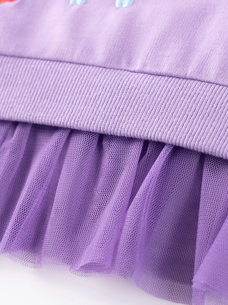 Style Kids' Wear Wholesale, Girls' Autumn Mesh Hoodie Set, Cute Outfit