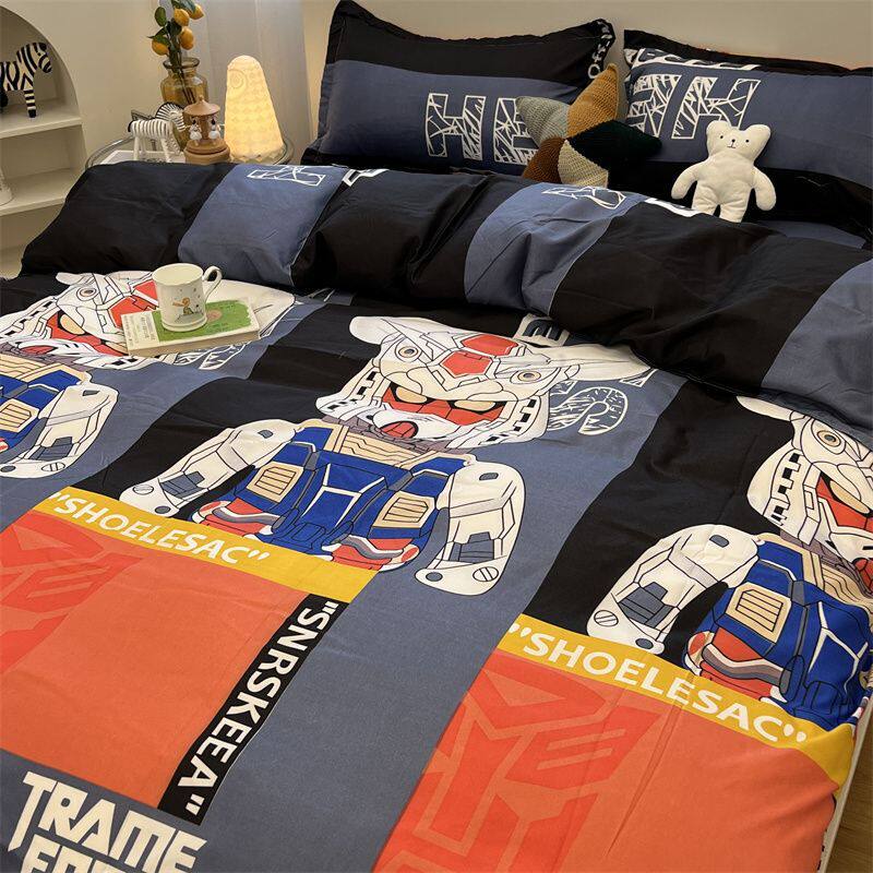 Lakers Warriors Kobe Bedding Basketball Fans Four-piece Set Boys Student Dormitory Three-piece Bed Sheet Quilt Cover