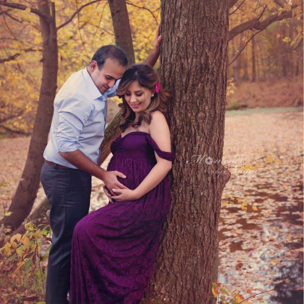 New Maternity Lace Dress Gowns Photo Shoot Pregnant Dresses - 图2