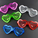 Luminous Glasses Led Glasses Love Heart Fluorescent Cold Light Glasses Bar Activities Children's Luminous Toys