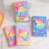 Cartoon Unicorn Hard Surface Coil Book Student Silicone Bubble Notebook Decompression Journal Book Children's Gift Book