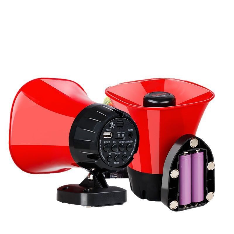 Rechargeable High-Power Recording Speaker, Car-Mounted Loudspeaker, Car Advertising Street Stall Bluetooth Loudspeaker