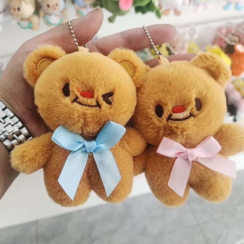 批发抓机娃娃公仔玩偶兔子毛绒玩具小挂件小熊婚庆娃娃抛洒小礼品