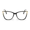 New Fashionable Cat-Eye Plain Glasses Frame, Personalized Color-Changing Anti-Blue Light Glasses, European and American Cross-Border Color-Changing Glasses