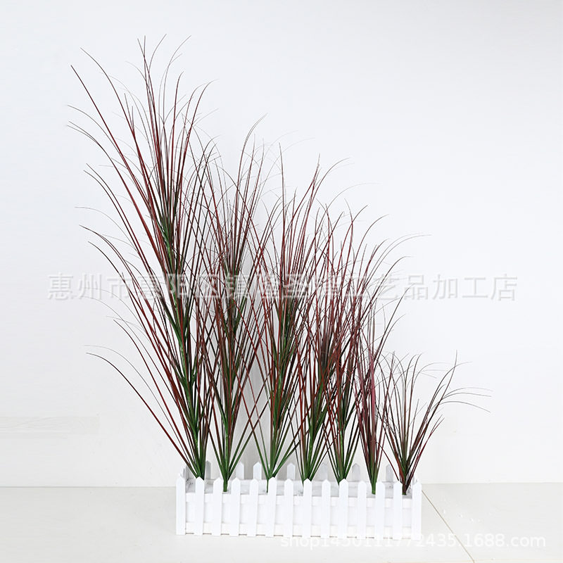 北欧ins风格家居仿真单支蒲草 室内仿真植物墙仿真芦苇洋葱草假花