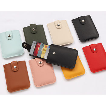 Card Holder women's small thin layered telescopic card holder large capacity multi-card ID card holder driving license holder