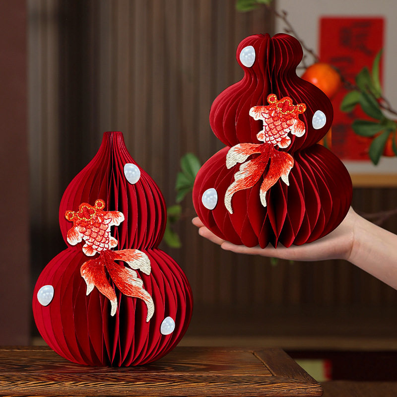 Housewarming Decorations for New Home Moving Ceremony Supplies Living Room Tabletop Three-Dimensional Gourd Ornaments
