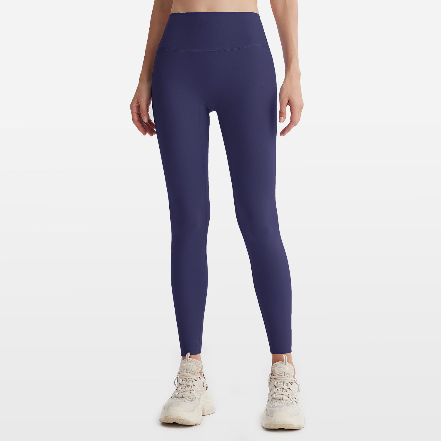 Lulu Naked High Waist Yoga Pants Women's Quick-drying Tight-fitting Running Fitness Pants Trousers for Traceless Hip-lifting Sports Outer Wear Pants