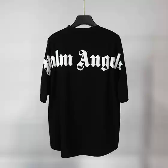 American Street Fashion High-End Brand Palm Letter Foam Short-Sleeve T-Shirt Palm Angel Unisex Casual T-Shirt Cross-Border Wholesale