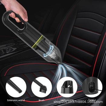 Cross-Border Portable Handheld Wireless Car Vacuum Cleaner for Home Use, Compact, High-Power Suction, Mini In-Car Use