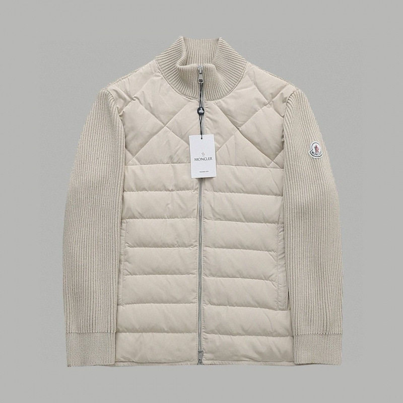 Winter Knitted down New Style Spliced ​​Duck down Men's and Women's Lightweight down Jacket Stand Collar Jacket Casual