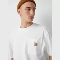 Carhart Carhart Short-Sleeved T-Shirt for Men and Women, Pure Cotton, Washed, Trendy Brand Workwear, Loose Fit, Factory Direct Supply Wholesale