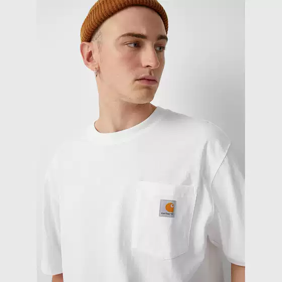Carhart Carhart Short-Sleeved T-Shirt for Men and Women, Pure Cotton, Washed, Trendy Brand Workwear, Loose Fit, Factory Direct Supply Wholesale
