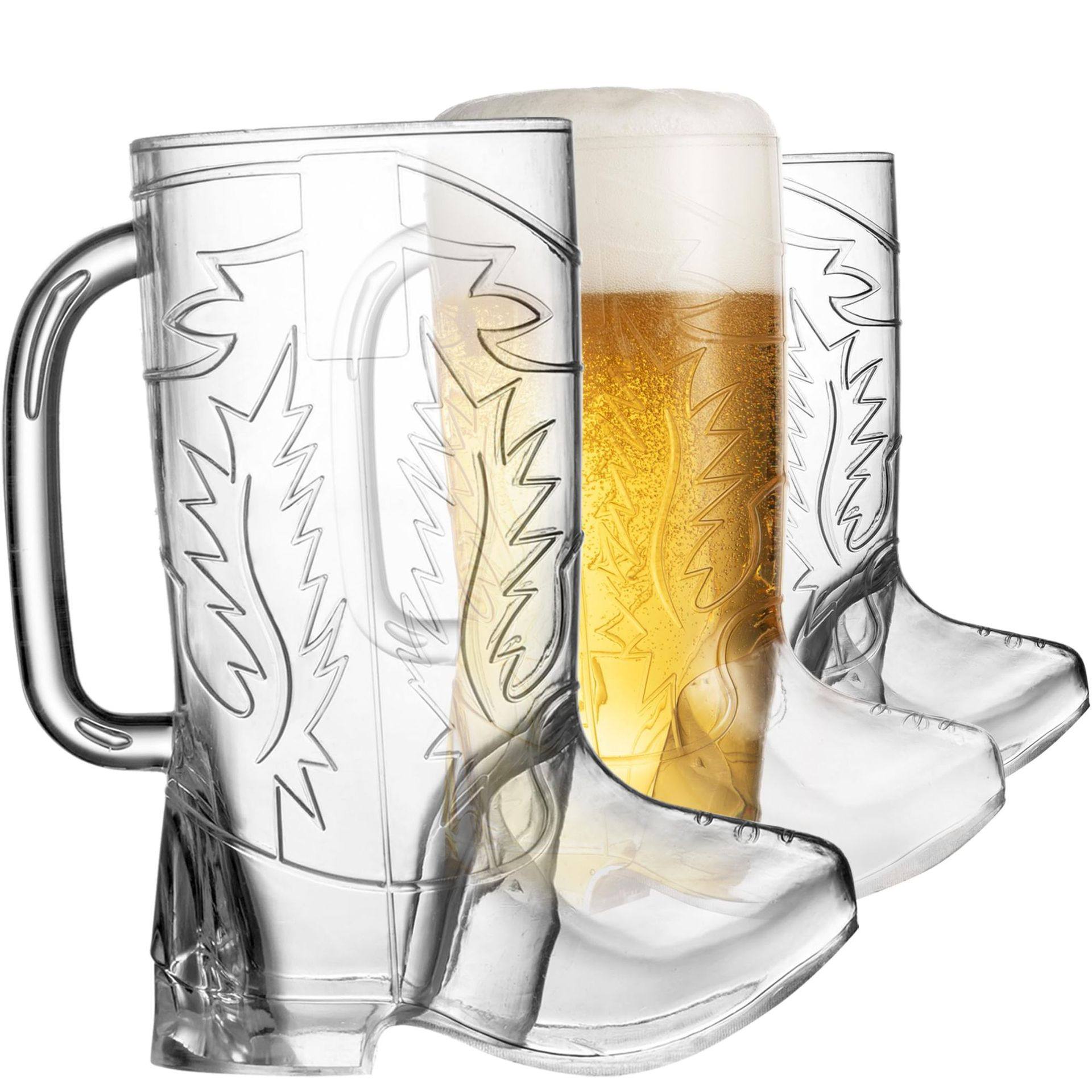Customized Boot Cup Creative Boot Cup Beer Cup Handle Denim Cup Embossed Plastic Wine Cup Spirit Cup 17O