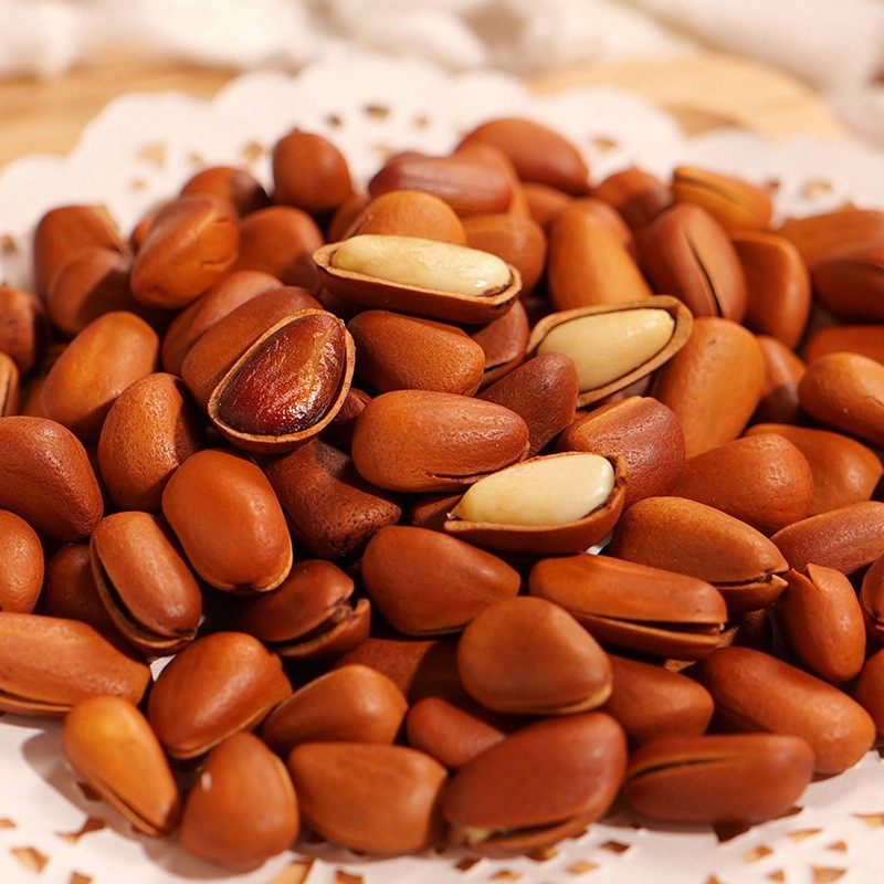 New Northeastern Pine Nuts 500g with Packaging, Original Flavor, Large Kernels, Shelled Pine Nuts, Snacks Wholesale, Dropshipping Available