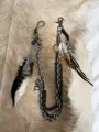 Feather skull cross