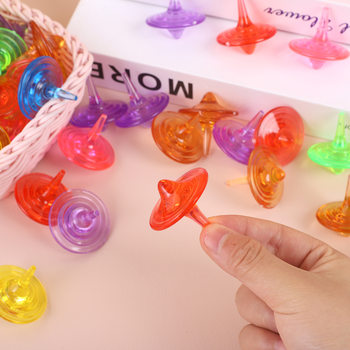 Colorful gyro color bright small gyro plastic thickened material student kindergarten small gift toys wholesale