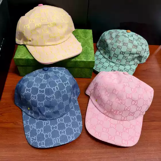 G Letter Jacquard Baseball Cap European and American Cross-Border Export Duckbill Cap Double g Unisex Fashion High-Quality Metal Side Logo Style