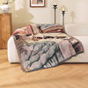 Customized Outdoor Camping Style Blanket Jacquard Oil Painting Tapestry Pet Kitten Sofa Towel Thread Blanket Home Nap Air Conditioning Cover Blanket