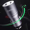 Aolico C007 car charger 3.1A dual USB safety hammer fast charging aluminum alloy car charger