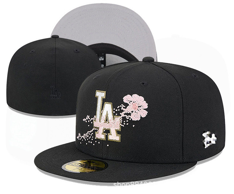 Closed cap Dodgers baseball cap men and women embroidery flat cap team cap hip hop size hat wholesale