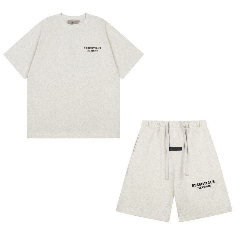 新款FEAR OF GOD ESSENTIALS植绒字母男女休闲宽松加绒连帽卫衣潮