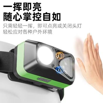 Charging induction headlamp outdoor riding mountaineering lightweight headlamp headlamp portable strong light super bright night fishing lamp