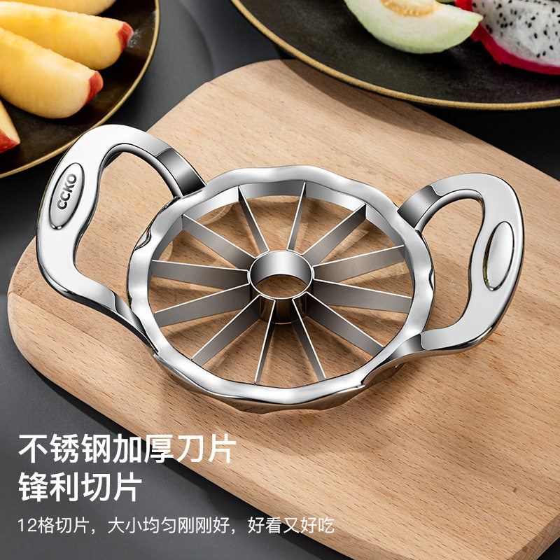 Germany cccko Stainless Steel Quick Fruit Cutter Household Fruit Cutting Artifact Apple Cutting Slicer Splinter Large Size