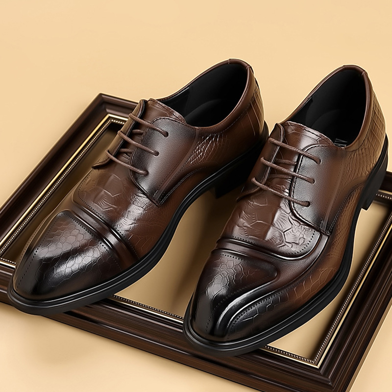 Giày Da Nữ Chất Liệu Da Bò Đế Mềm