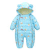 New Baby Jumpsuit Newborn Down Cotton Hooded Coat Thickened Climbing Clothes Baby Winter Cotton Coat