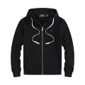 W001 fleece sweatshirt black red